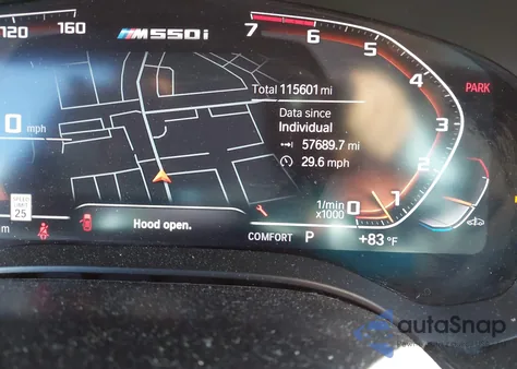 2020 BMW M550I xDrive from USA, damaged, VIN WBAJS7C00LBN96638